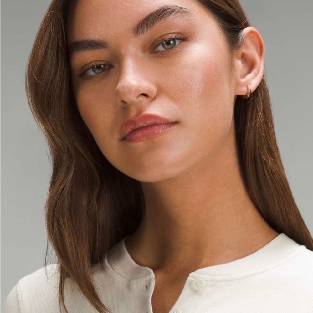 lululemon athletica Women's Long Sleeve Henley Top in Ivory - Picture 2 of 9